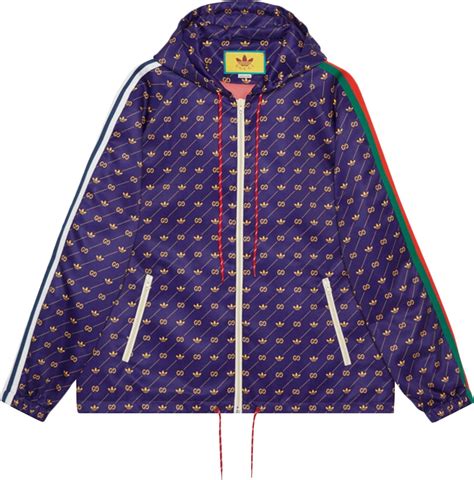 adidas x gucci trefoil print jacket